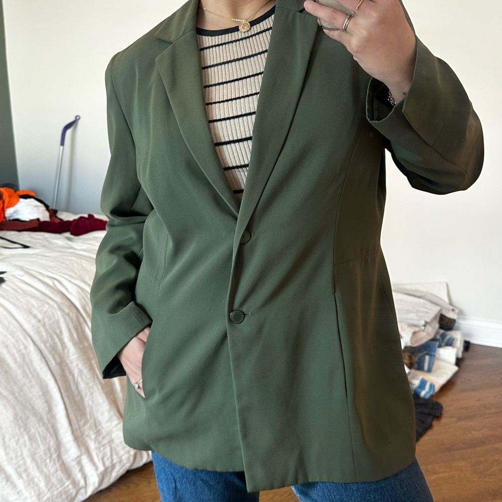 VTG BLAZER olive green lightweight
